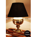 Lampe de table baroque : laiton