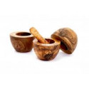 Olive Wood Pestle and Mortar 12 CM