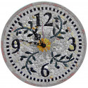 Horloge murale en mosaïque ronde 