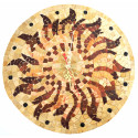 Reloj de pared de mosaico: D 35 cm