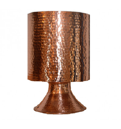 Lampe de table en cuivre martelé