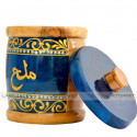 Étagère à épices en Bois d'olivier (8 Pots)