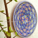 Decorative pottery wall plate