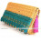 Pochette vert avec pompon 