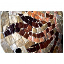 Mosaic-Wanduhr: D 35 cm