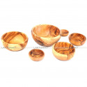 Conjunto de 6 boles de madera de olivo