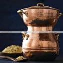 Hammered copper STEAMER POT - couscous pot -steamer pot - copper steaming pot