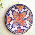 Decorative pottery wall plate