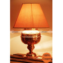 Baroque table lamp: copper