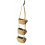 rush three tier hanging basket