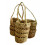 Panier en Jonc pour oignons et ail (Ensemble de 3)