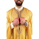 Jebba nord africaine traditionnelle pour homme - Jaune