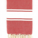 Fouta rouge pale