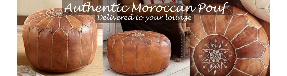 Moroccan ottoman pouffe